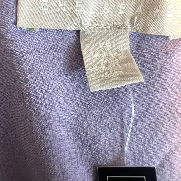 Chelsea28 Blue and Purple Wrap Midi Dress with V-Neck - Picture 14 of 16